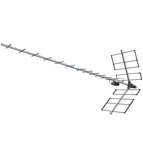 Antena Digital Externa 4k Yagi Prohd-1118 Cabo Amplificador