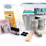 Kit Hacer Velas  Kit De Cera De Soya Velas De Colores F...