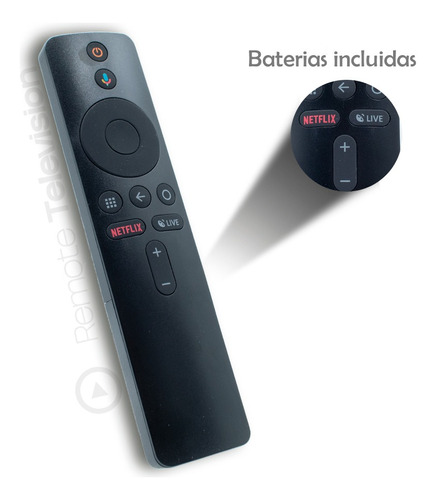 Control Remoto De Voz Tv Para Xiaomi Mi Box S Mdz-22-ab+pila