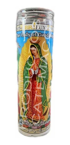 Veladora Virgen De Guadalupe/maría Brilux 1 Pieza