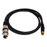 Cabo Canon Fêmea X Rca Macho 1,0 Metro Xlr/rca Linha Áudio