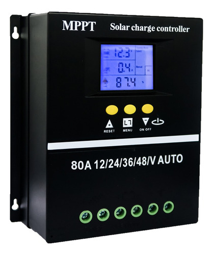 Controlador De Carga Solar 80a Mppt 12v 24v 36v 48v Display