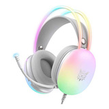 Headset Gamer Profissional Onikuma X25 Rgb Branco