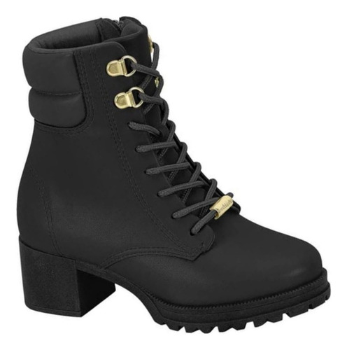 Bota Coturno Infantil Molekinha Feminina Preta Original + Nf