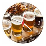 Relógio De Parede Cerveja Bar Churrasco Salas Quartz Q005