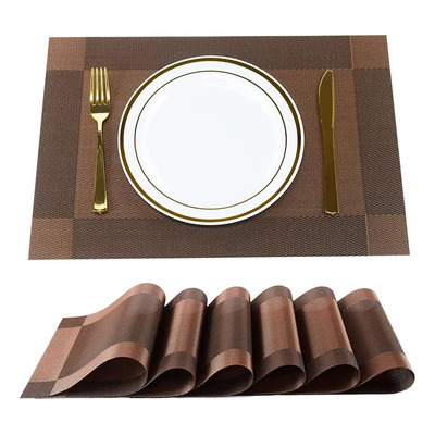 Manteles Individuales Antideslizantes 6 Piezas Lavables Resistente Al Calor Para Mesa De Comedor Restaurante Cocina Decoración Marrón Awvuq 2500448 | Meses sin interés