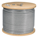 Cable Rígido 3/32' Acero 7x7 Recubierto Pvc, Carrete 300 M