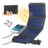 Cargador Solar Portatil Plegable De Panel 20w Puertos Usb