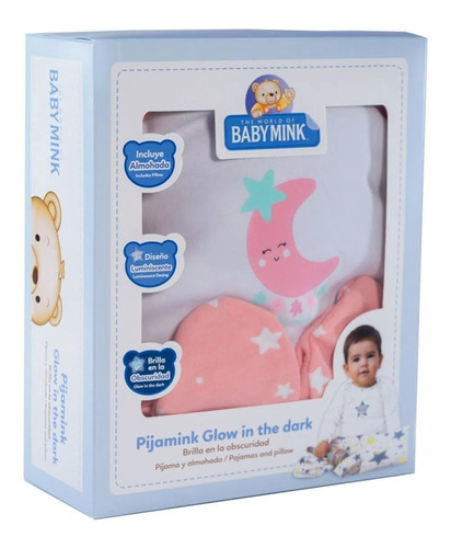 Baby Mink Pijamink Pijama Brilla En La Oscuridad Para Bebé