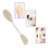 Cepillo Exfoliante Facial Con Espátula Para Mascarillas