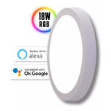 Ekaza Ekhm-t2018sr Plafon Led Wifi Sobrepor 18w Rgb Redondo Inteligente Alexa