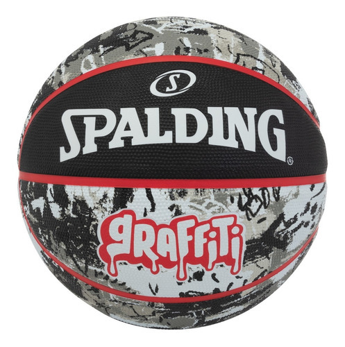 Balon Basquetball Spalding Grafiti Blk/red Sz7