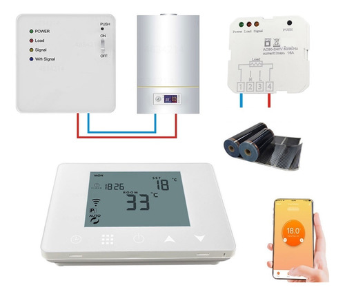 Smart Gas Boiler Inalámbrica Wifi Termostato Y 6