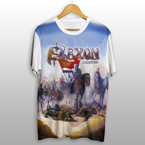 Camisetas Banda De Rock Saxon Crusader