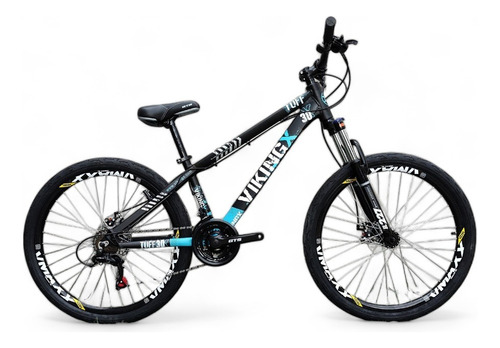 Bicicleta Viking Tuff Pneu Flame,suspensao, Trava Shimano