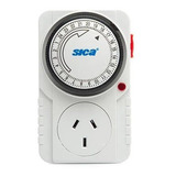 Timer Mecanico Programable Sica Analógico Enchufable 10a C