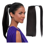 Cabello Humano Ponytail Nature, 35 Cm, 60 G, #1b Gift .