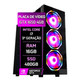 Pc Gamer Fácil Intel I7 3ªg 16gb Ssd 480gb Gtx 1650 4gb 500w