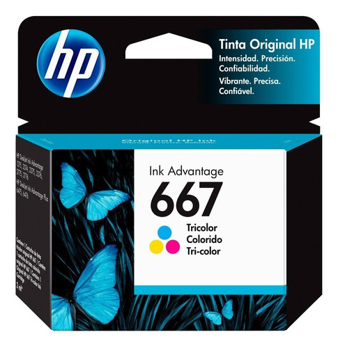 Cartucho Hp 667 Original Color 1275 2775 2778 2779 2336 4175