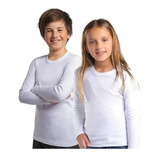 Polera De Niño / Camisa Escolar De Algodón Manga Larga