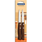 Pack Cuchillo Pelador De Papa Tramontina 17 Cm