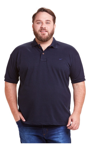 Camisa Camiseta Polo Plus Size Masculina Piquet