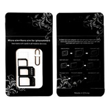 Adaptador Nano Micro Sim Card Chip Celular C/ Llave F