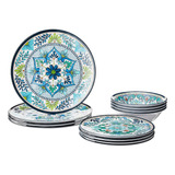 Vajilla En Set Melamina Multicolor 12 Pzs Talavera Internaci