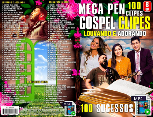 Mega Pen Drive Adoração Clipes (gospel)