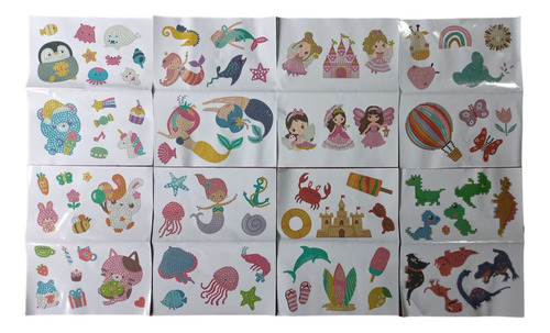 Kit Pintura De Diamante Sticker Set Arte - Muchos Modelos