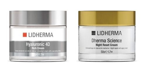 Dherma Science Night Reset + Hyaluronic 4d Rich  Lidherma