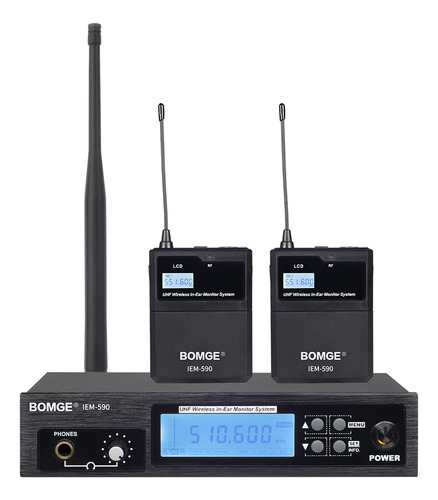 Bomge Iem-580 Uhf Wireless In Ear Stage Monitor System Profe