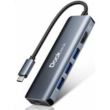 Hub Usb C 8k, Adaptador Multipuerto Usb-c 5 En 1, Dockteck U