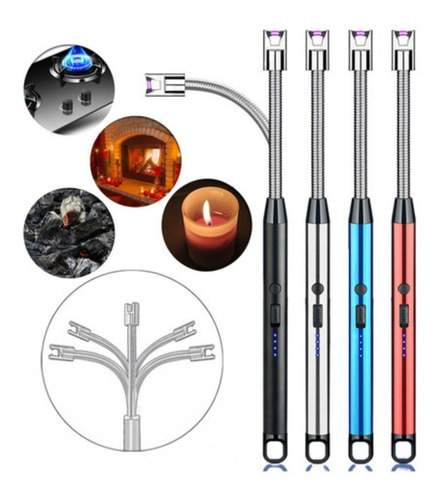 Acendedor Fogão Plasma Eletrônico Usb Recarregável Luxo