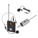 A1 Uhf Micrófono Inalámbricos 1 Bodypack Solapa Auriculares