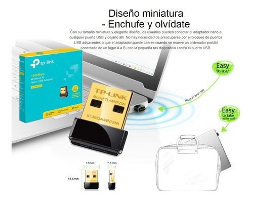 Wifi Usb Nano Tp-link Alta Calidad Para Notebook Torre 