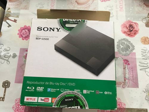 Sony Reproductor Blu-ray Disc Wi-fi Bdp-s3500 Negro Netflix