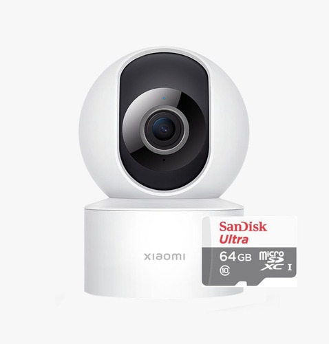 Kit Câmera Segurança Xiaomi Mi Home 360° 1080 + Cartão 64gb