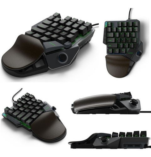 Teclado Gaming Keypad De Alta Precision Ajustable Rgb Color Del Teclado Negro