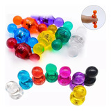 40 Piezas Push Pin Imanes Para Nevera Pizarrón Colores Surt