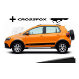 Calco Vw Crossfox 2010 / 11 Juego + Zorro Y Palabra Trasera