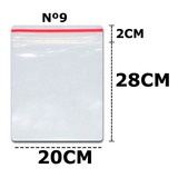 Saco Zip 20x30 C/100 Saquinho Plástico Hermético Abre Fecha