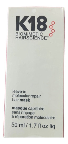 K18 | Leave-in Repair Mask 50 Ml Hidratación Máxima