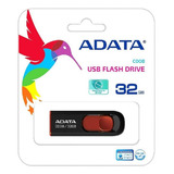 Memoria Adata Usb 2.0 C008  Retráctil 32gb Negra