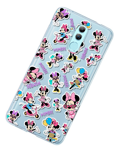 Funda Para Huawei Minnie Mouse Personalizada Con Tu Nombre