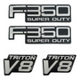 Emblema Kit Ford Triton F350 Super Duty ( Adhesivo 3m ) Ford F-350