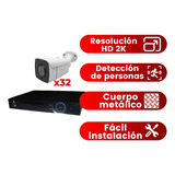 Kit Cctv Vigilancia Seguridad 32 Cámaras Ip Video Hd 2k Nvr
