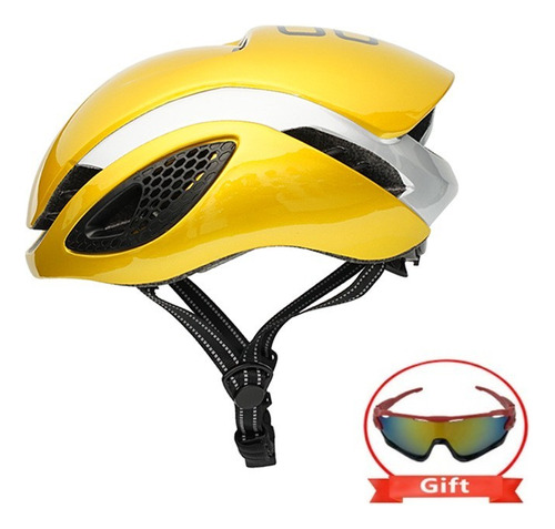 Ultraligero Respirable Casco Ciclismo Con Gafas Protectoras