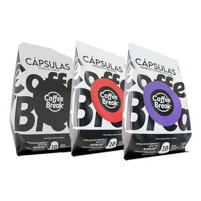 Pack 30 Capsulas Nespresso Coffee Break Variedad A Eleccion | Envío gratis