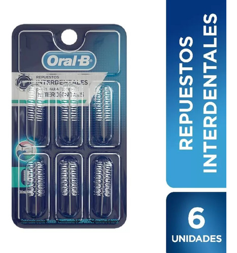 Repuestos Interdentales Oral-b Para Ortodoncia X6 Unidades 